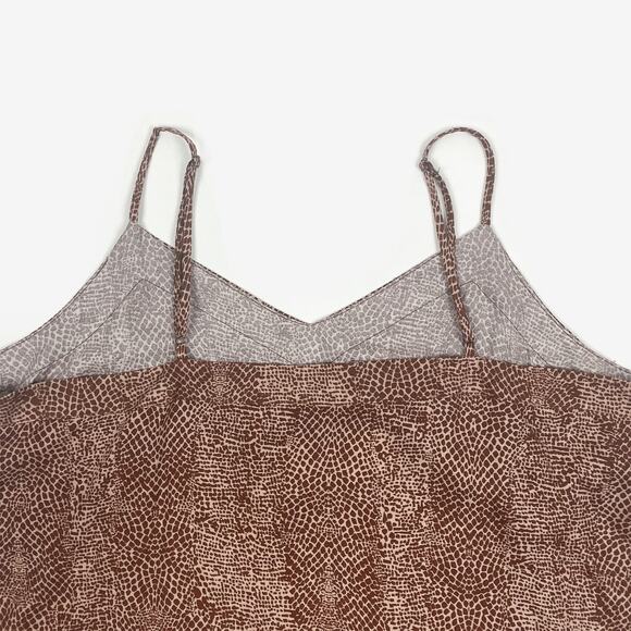 A New Day Animal Print Cami Size XXL Brown Plus Size Casual Earth Girl Summer - Picture 7 of 12